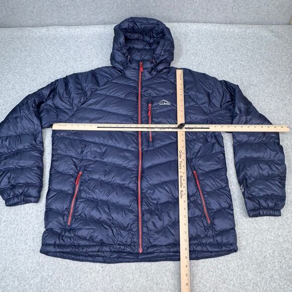 LL BEAN Ultralight 850 Down Jacket Men XXL Carbon Navy Downtek Packable Pertex - Picture 10 of 10